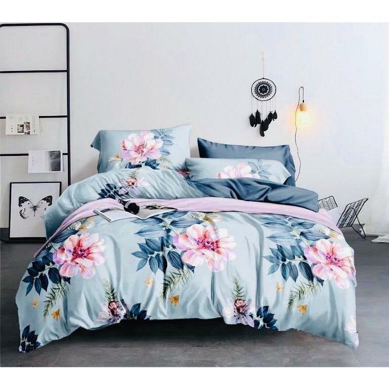 Cosee Double Bed Printed Comforter | Blue colour with flowers