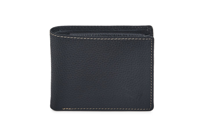 Men's Horizontal Trifold Wallet - Black - Tailor Your Story