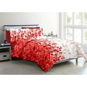 Aura Brick shaded Red King Size Cotton Bed Sheet (275 x 305 cm)