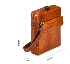 Unisex Cross Body Bag - Honey - Tailor Your Story