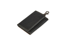Load image into Gallery viewer, Trifold Pouch Key Holder - Black &amp; Brandy - Tailor Your Story
