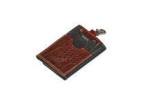 Load image into Gallery viewer, Trifold Pouch Key Holder - Black &amp; Brandy - Tailor Your Story

