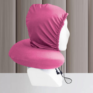Hoodie Neck Pillow  - Light Pink