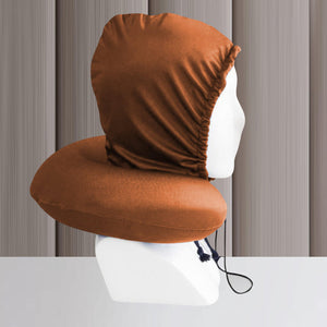 Hoodie Neck Pillow - Brown