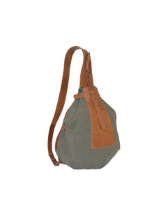 Leather Back Pack Bag - Canvas & Honey - Tailor Your Story