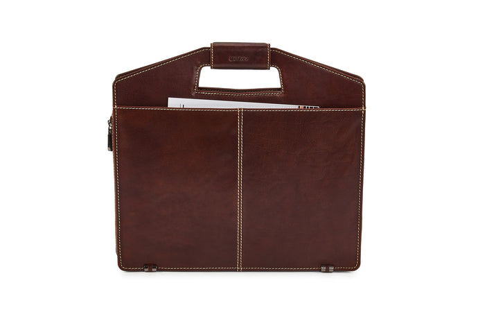 Laptop Leather Bag - Brandy Colour - Tailor Your Story