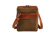 Load image into Gallery viewer, Unisex Cross Body Bag - Canvas &amp; Khakhi - Tailor Your Story
