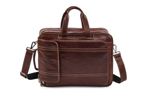 Multipurpose Convertible Leather Bag - Brandy - Tailor Your Story