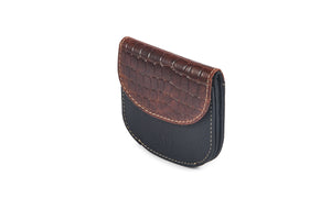 Coin & Currency purse - Wallet Batua - Black & Brandy - Tailor Your Story