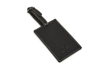 Load image into Gallery viewer, Leather Luggage Tag - Black - Tailor Your Story
