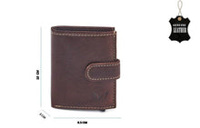 Load image into Gallery viewer, Men&#39;s Vertical Wallet with Flap | Brandy | 100% Genuine Leather - Tailor Your Story
