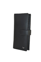 Load image into Gallery viewer, Ladies wallet with Flap - Black - Tailor Your Story
