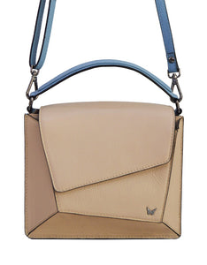 Over flap Cross Body Bag for women - Pastel Pink & Sky Blue - Tailor Your Story