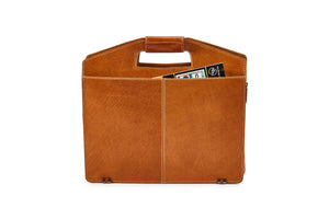 Laptop Leather Bag - Honey Colour - Tailor Your Story