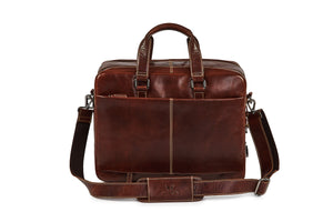 All purpose  Leather Bag - Brandy - Tailor Your Story