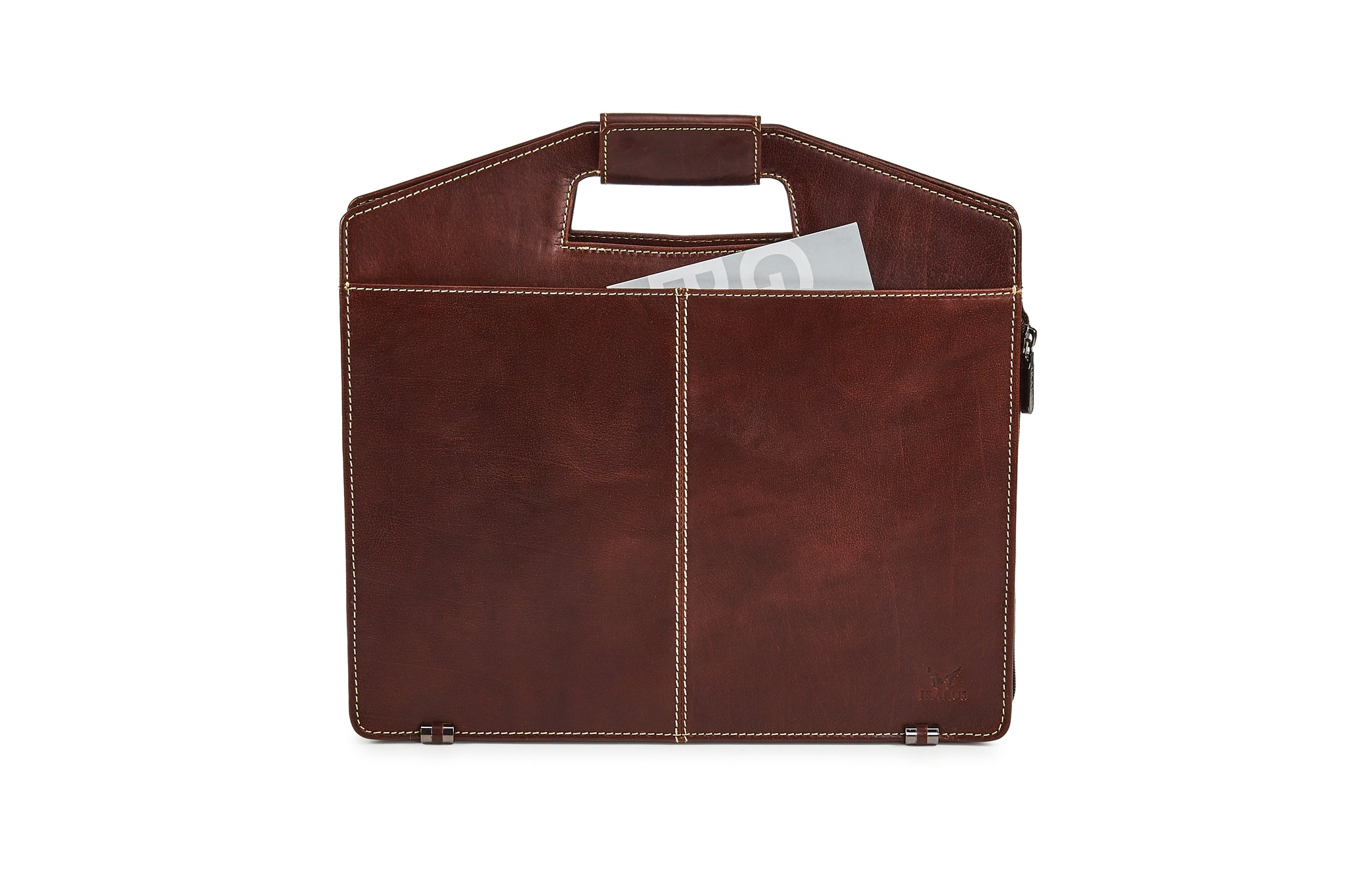Men's Vintage Genuine Leather Briefcase Crossbody Bag Bags - Temu