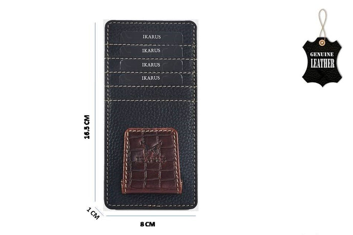 Car Accessories - Card  & Specs Holder | Black |  Genuine Leather - Tailor Your Story