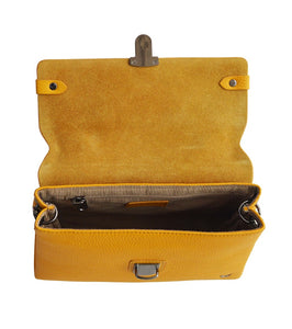 Over flap Cross Body Sling Bag - Mustard Yellow - Tailor Your Story