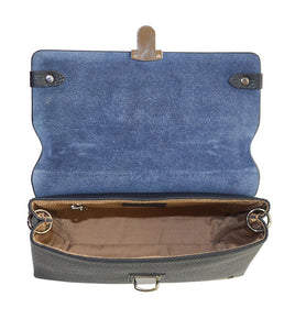 Over flap Cross Body Sling Bag - Navy Blue - Tailor Your Story
