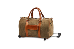 Canvas Khaki Trolley Bag - Tailor Your Story