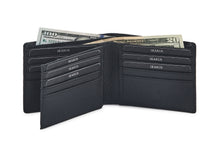 Load image into Gallery viewer, Men&#39;s Spacious Wallet - Black - Tailor Your Story
