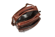 Load image into Gallery viewer, Unisex Cross Body Leather Bag - Brandy - Tailor Your Story
