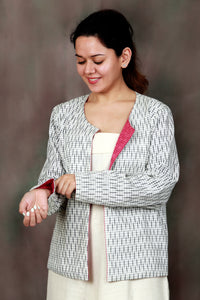Reversible  Ikat Jacket | Double sided | Women