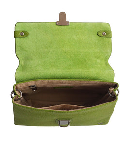 Over flap Cross Body Sling Bag - Green - Tailor Your Story