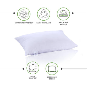Cosee Compact Micro Fiber White Pillow