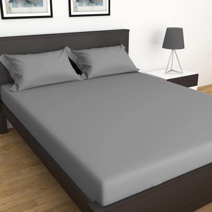 Fitted Bed Sheet|Queen Size |Grey