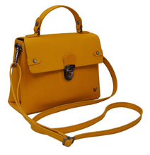 Load image into Gallery viewer, Over flap Cross Body Sling Bag - Mustard Yellow - Tailor Your Story

