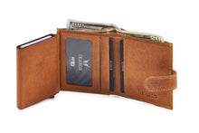 Load image into Gallery viewer, Men&#39;s Vertical Wallet with Flap | Honey | 100% Genuine Leather - Tailor Your Story
