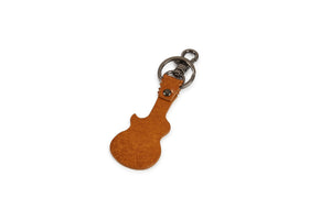Guitar - Leather Key Chain -Honey - Tailor Your Story