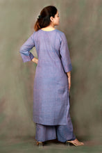 Load image into Gallery viewer, Blue Embroidered Kurta Set
