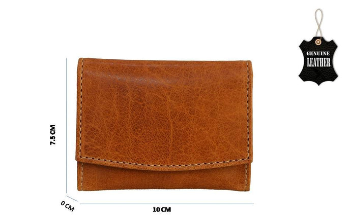 Honey colour Card Holder with Flap - Tailor Your Story