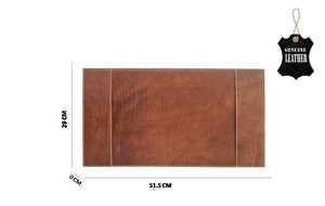 Leather Desk Mat | Brandy | Pure Leather - Tailor Your Story