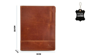 Leather Folder - Honey - Tailor Your Story