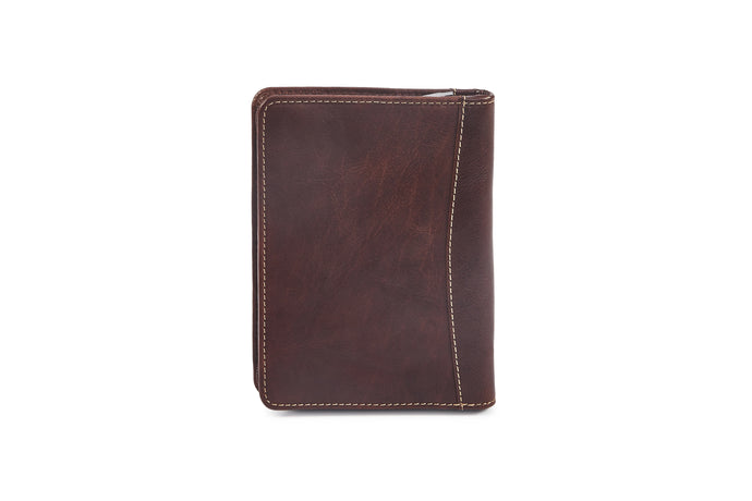Leather Passport Holder - Brandy - Tailor Your Story