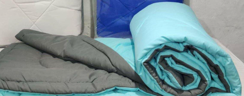 Reversible Comforters| Light Blue | Double Bed 228x244 cm (90 X 100inch)
