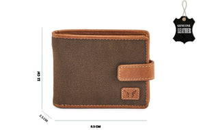 Men's All Purpose Khaki & Leather wallet - Tailor Your Story