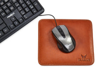 Load image into Gallery viewer, Mouse Pad -  Square - Pure Leather - Honey - Tailor Your Story
