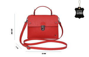 Over flap Cross Body Sling Bag - Red - Tailor Your Story