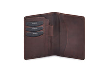 Load image into Gallery viewer, Passport Leather Holder - Brandy - Tailor Your Story
