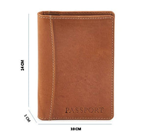 Passport Leather Holder - Honey - Tailor Your Story