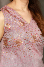 Load image into Gallery viewer, Pastel Sequins Embroidered Dress
