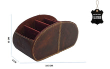Load image into Gallery viewer, Leather Pen Stand - Pure Leather - Brandy - Tailor Your Story
