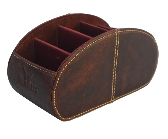 Leather Pen Stand - Pure Leather - Brandy - Tailor Your Story