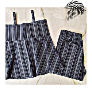 Black Striped Top and Pants | Kids Co-ord Set - Tailor Your Story