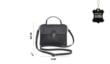 Load image into Gallery viewer, Over flap Cross Body Sling Bag - Black - Tailor Your Story
